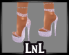 Lilac sparkle heels