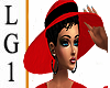 LG1 Red & Black Hat