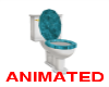 TEAL TOP TOLIET