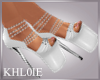 K white heels