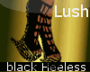 black heeless shoe