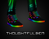 Leather Rainbow Shoes