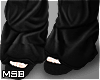 B | Black Puffer Sandals