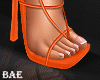 B| Strappy Orange Sandal