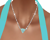 Aquamarine Heart Necklac