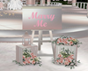 Marry Me Floral Sign