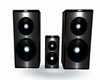 Black Silber Speakers