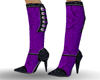Purple lace boots