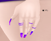 Purple Finger Nails