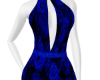 Blue Roses Short Dress
