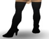Pure black boots