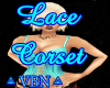 Lace corset emerald
