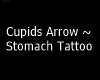 Cupids Arrow Stomach Tat