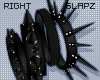 !!S Spiked Brace Black