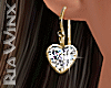 Diamond Heart Earrings G