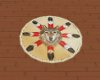 ~V~V~Circle Wolf Rug