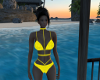 -1m- Neon yellow bikini