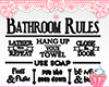 Bathroom Family Rules