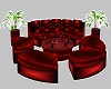 Candy Red Couch Set
