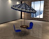 Blue Piazza Cafe Table
