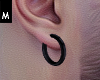 R. Black Earring.