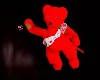 red cupid bear