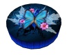 blue butterfly sofa
