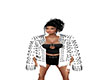 Goth White Studded