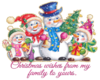 Snowman Family Sticker