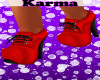 .KB. Red Ankle Pumps