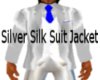 Silver Silk Suit Jacket