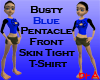 Busty Blue Pentacle Tee