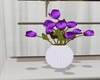 Purple Tulips w/ Vase