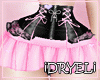 skirt black pink