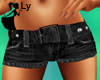 !LY Short Jeans Black