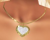 Gold Diamond Heart