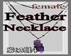 ST Purp Feather Necklace