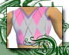 d Pink Argyle Crop Top