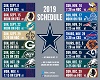 Dallas 2019 Schedule