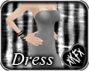 *KF* Gray Glitter Dress