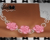 Pale Pink Flower Necklac