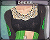S|Fance Dress Green