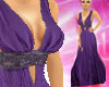 ABS Purple Keyhole Gown