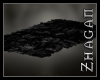 [Z] AR  Fur rug black