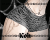 Koh! Gray Zebra Shorts