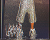 Y2K CHROME SWAG JORTS
