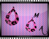 ma pink leopard earryng