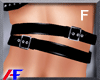 AF. Black Waist Belt F