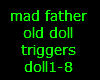 mad father old doll