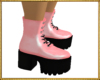 Pink fall winter boots